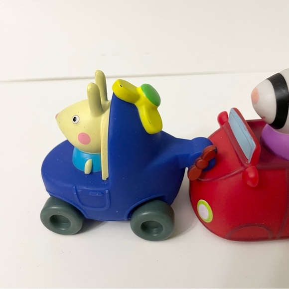 Lot of 4 Cars Peppa Pig Car Figures Buggy Racers Wheelin Jazwares - Picture 6 of 16